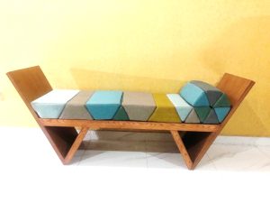 Modern Geometric Sofa Alva - 2 Seater