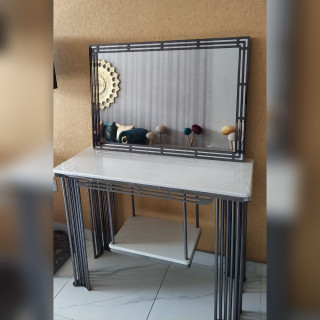 Geometric Premium Console and Wall Mirror