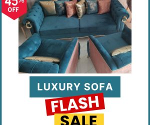 Luxury Velvet Tufted Sofa Set