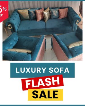 Luxury Velvet Tufted Sofa Set