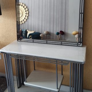 Geometric Premium Console and Wall Mirror