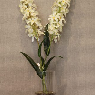 Elegant Artificial White Lily-like Flower Stem