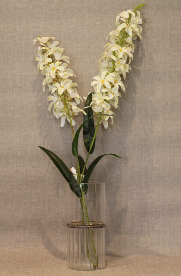 Elegant Artificial White Lily-like Flower Stem
