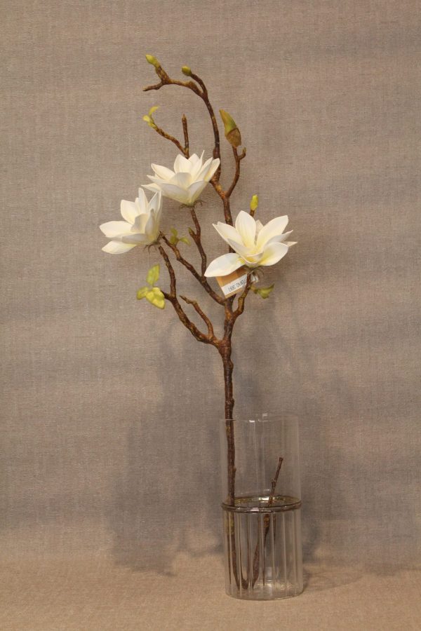 White And Yellow Lily Artificial Flower - Image 5