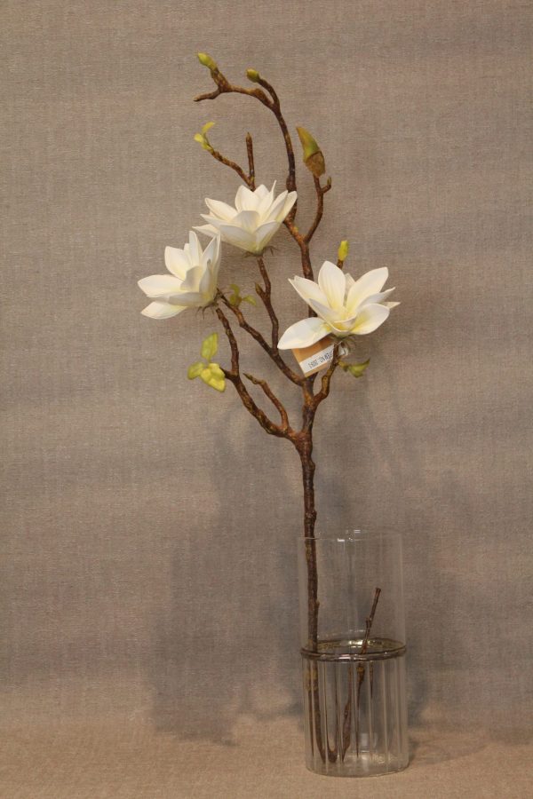 White And Yellow Lily Artificial Flower - Image 2