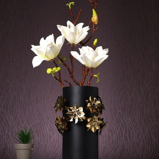 White And Yellow Lily Artificial Flower