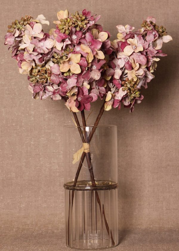 Artificial Hydrangea Floral 3 Stems - Image 3