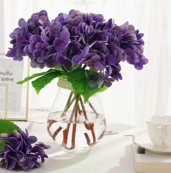 Vibrant Faux Hydrangea Bouquet - Image 2