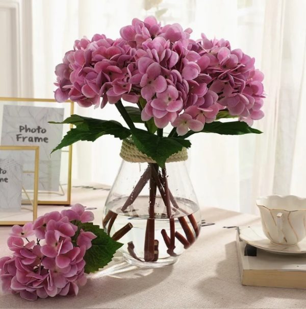 Vibrant Faux Hydrangea Bouquet - Image 5