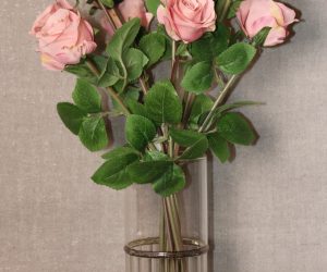 Lifelike Pink Rose Bouquet