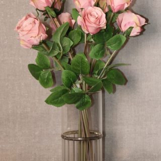 Lifelike Pink Rose Bouquet