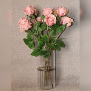 Lifelike Pink Rose Bouquet