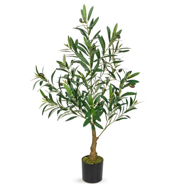 Faux Potted Olive Tree Plant
