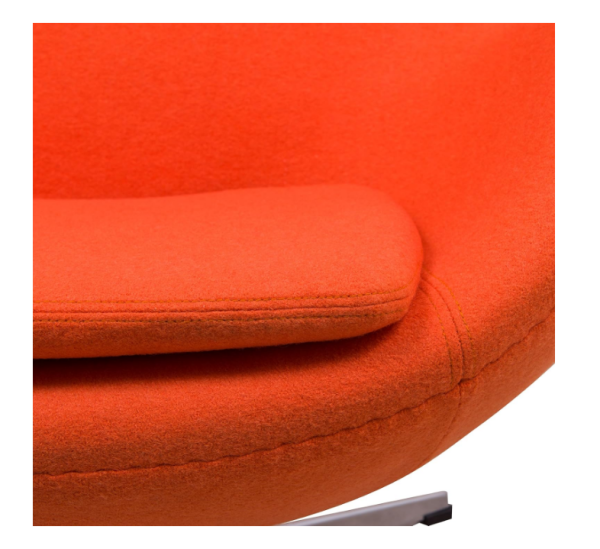 LeisureMod Mid-Century Modern Egg Chair - Image 3