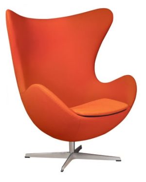 LeisureMod Mid-Century Modern Egg Chair
